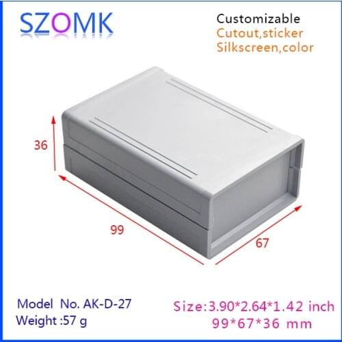 Szomk new plastic case for pcb design (4 pcs) 99*67*36mm outdoor plastic enclosures, electrical instrument enclosure