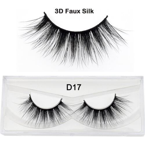 Visofree 3D silk eyelashes handmade fluffy strip lashes thick false eyelashes makeup silk eye lashes extension faux mink lashes