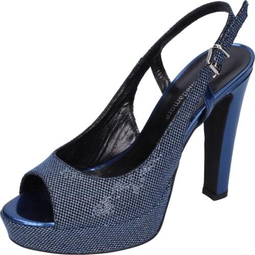 SERGIO CIMADAMORE sandals woman blue fabric