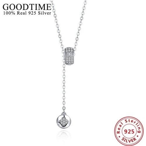 Real Solid Sterling Silver Jewelry 925 Silver Pendant Necklaces Fashion Jewelry Collares Chokers Necklaces For Women GTN081