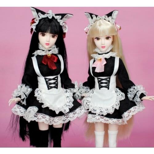 28cm painted makeup Plastic girl doll jointed movable body doll