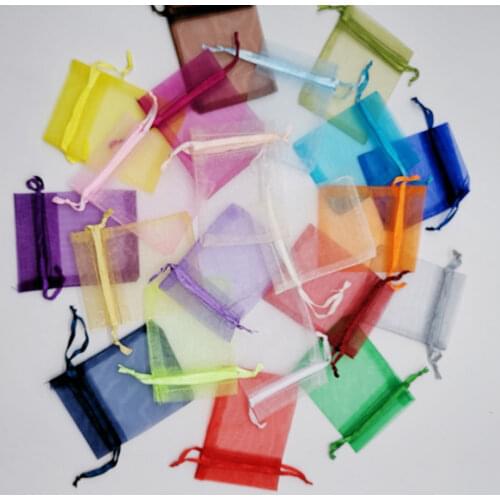 500pcs 5x7cm Jewellery Bag Pouch Organza Drawstring Bag Jewelry Packaging For Jewelry Bags Pouch Jewelry Packaging Bags Wedding