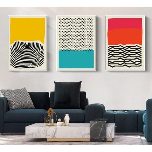 Abstract Geometric Multicolor Canvas Painting Wall Print and Posters Wall Art Pictures Interior for Living Room Home Decor
