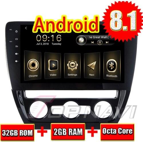 Car Head Unit for VW Sagitar 2012 2013 2014 2015 Android 8.1 10.1'' Topnavi Auto Radio Tuner Plug&play Amplifier with Wifi GPS