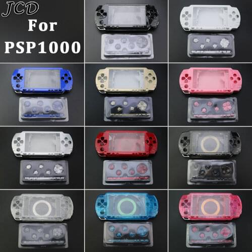 JCD 10 colors Full Housing Shell Cover Case for Sony PSP1000 With Button Case Shell Housing Cover for PSP 1000