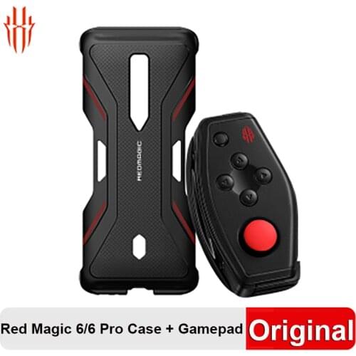Original For ZTE Nubia Red Magic 6 Pro Case with Official Accessories Gamepad PUBG Mobile Gaming Handle For Red Magic 6 NX669J