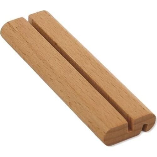 Wood Wedding Name Rack Table Number Display Desk Sign Clip Base Stand Card Holder For Bar Menu Retail Party Event