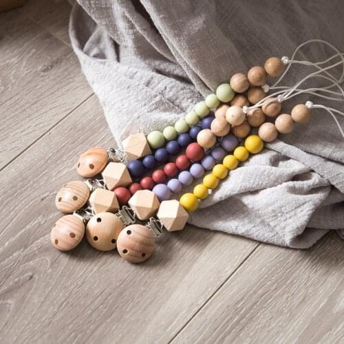 DIY Colorfull Silicone Baby Pacifier Clips Funny Pacifier Chain For Infant Feeding Toddle Teething Chew Toy Dummy Clips BPA Free