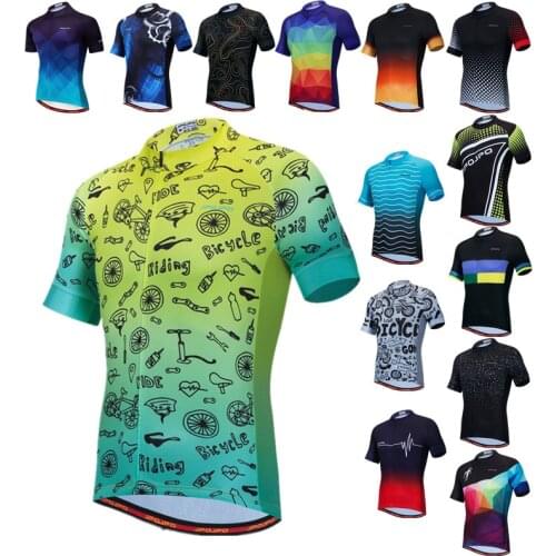 Weimostar Unisex Cartoon Cycling Jersey Men Summer Anti-UV mtb Bike Clothing Pro Team Road Bicycle Shirt Cycling Wear Maillot