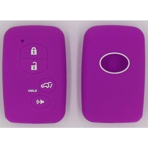 KAPU Silicone Rubber Car Smart Key Cover Case For Toyota Camry CHR Prius Corolla RAV4 Prado C-HR Avalon Car Accessories