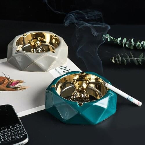 Bear Ceramic Ashtray Household Merchandises Cigar Ashtray Ash Tray Cute Ashtray Smoking Tray Smoking Accessories Home Decor