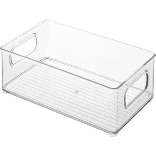 1/4pc Refrigerator Organizer Bins Stackable Fridge Food Storage Box for Fruit Yogurt CanningSnacks Kitchen Cabinets