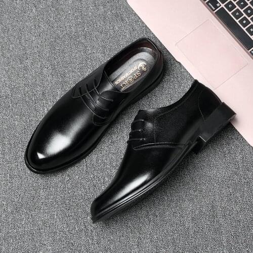 Mazefeng Brand 2020 Newly Mens Patent Leather Shoes Head Leather Soft Anti-slip Driving Shoes Man Spring Casual Leather Shoes