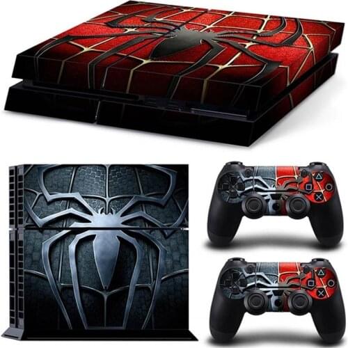 Marvel Spiderman for PS4 Skin Sticker For PlayStation 4 Console and Controllers For PS4 Gamepad Controller Sticker Decal