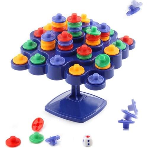 Balance Equilibrium Tower Turntable Desktop Board Game Children Educational Toys Interactive Parent-Child Puzzle Brain Exercise