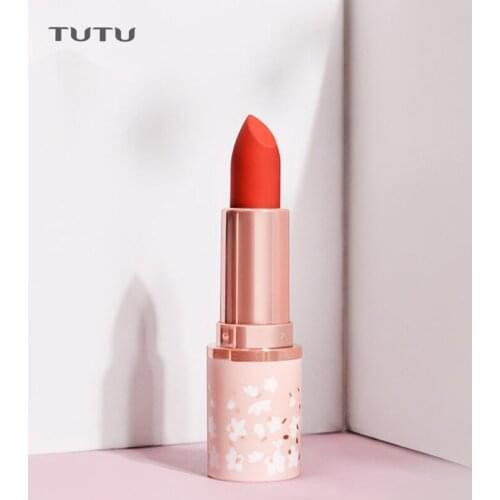 Natural Lasting Lipstick Velvet Matte Lip Stick Moisturizing Waterproof Lipstick Long Lasting ​Lip Women Makeup Cosmetic TSLM1