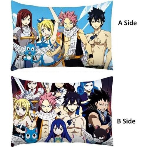 Japanese Anime Fairy Tail Bedding Covers Throw Pillow Cover Case 40x60cm