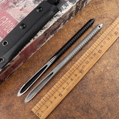 Portable Fixed Blade Kung Fu Tea Set Knife Crowbar Pu'er Tea Needle Outdoor EDC Survival Hand Tool Practical Non-slip Handle