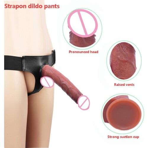 Realistic Huge Dildo Silicone Penis For Woman Stimulation Masturbators Lesbian Strapon Dildo Pants Strong Suction Cup Sex Toys