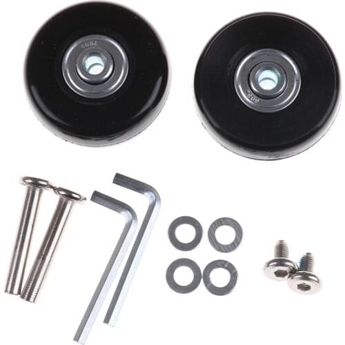 1Set 50x18mm Luggage Suitcase Replacement Wheels Bag Accessories OD 50 1.97 Inch ID 6 W 18 Axles 30 Repair Set