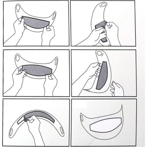 Helmet Lens Rainproof Anti-fog Patch Film Visor for Motorcycle Universal