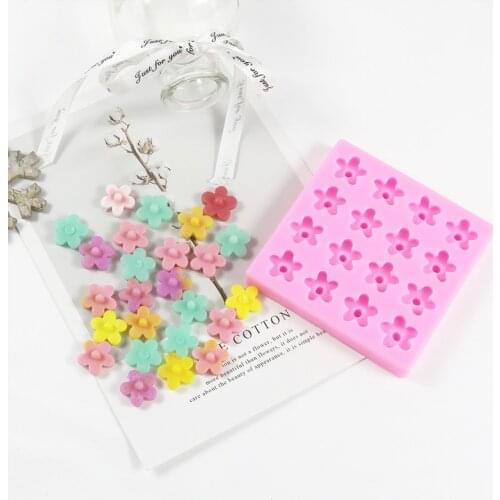 DIY silicone gypsum fragrant sugar chocolate baking decoration petal dry Perth mold