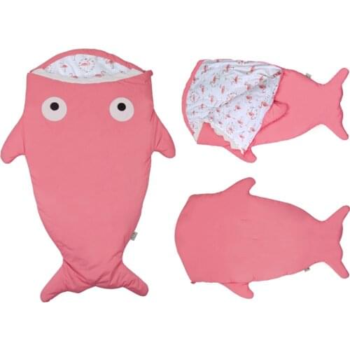 Insular New Cute Shark Baby Sleeping Bag Cartoon Children Sleeping Bag Winter Stroller Bed Swaddle Blanket Wrap Bedding