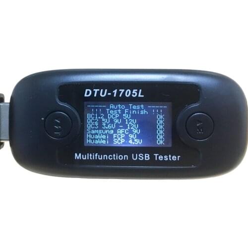 New Upgrade USB Tester Voltage Current Power Capacity Meter QC3.0 2.0 Power Detector TYPE-C Cable Resistance Tester