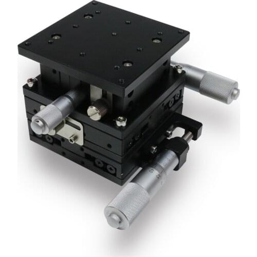 XYZ80-R high precision manual fine adjustment platform Translation lifting table LD80 optical guide displacement