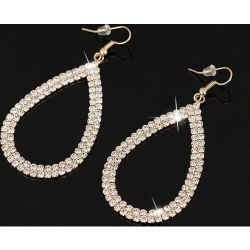 YFJEWE New Arrival Luxury Bohemian Drop Earrings Crystal Trendy Earring For Lady Dangle Earrings Jewelry #E314