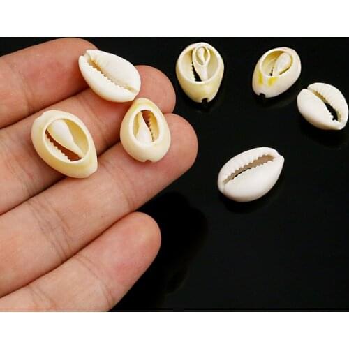 10pcs Natural Sea Shell Loose Beads Home Decoration DIY Craft Conch Shell Pendant Jewelry Accessories(18-20 mm)