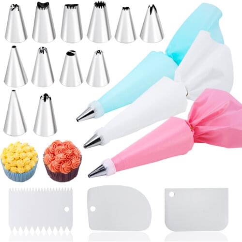14/26/29 pcs set Cream Nozzles Pastry Tools Accessories For Cake Decorating Pastry Bag Kitchen Bakery Confectionery equipment