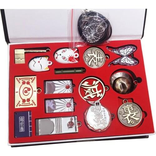 Anime Demon Slayer Kimetsu no Yaiba Kamado Tanjirou Nezuko Inosuke Zenitsu figure doll pendant keychian car keyrings for gift