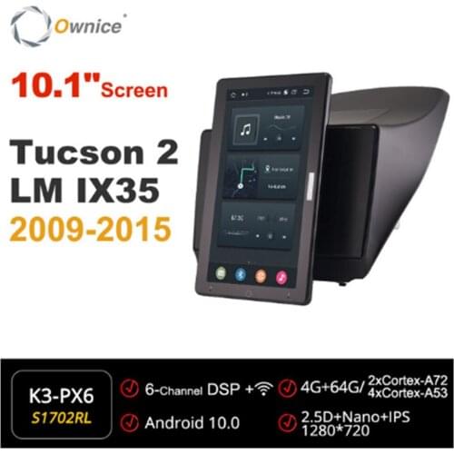 Ownice 720P Android 10.0 Car Radio ForHyundai Tucson 2 LM IX35 2009-2015 Car Video Auto Multimedia head Unit 10.1" IPS Rotatable