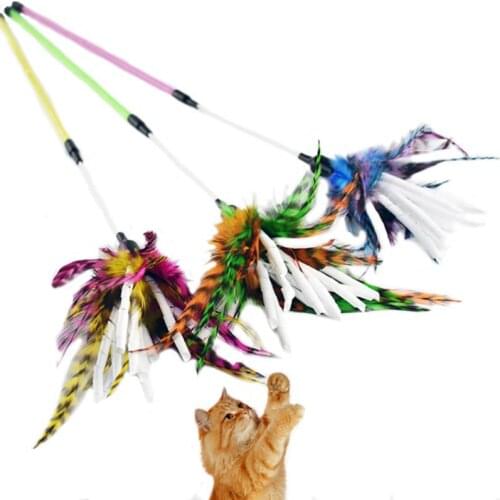 Pussy Paper Screw Chicken Hair Durable Popular Cat Stick for Small and Big Cute Cat