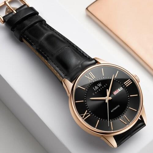 MIYOTA Movement Watch for Men Luxury Brand CARNIVAL Automatic Watch AAA Calendar Sapphire Genuine Leather Strap Men Watches 2021