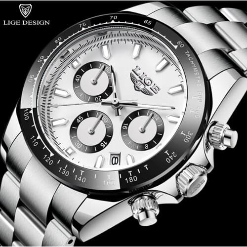 2021 LIGE Top Brand Man Sports Quartz Watch For Men Luxury Waterproof WristWatch New Fashion Casual Men Watch relogio masculino