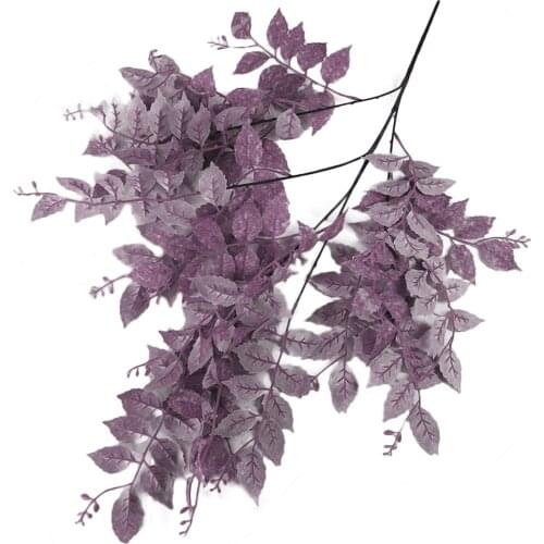 Flower Banyan Leaves Artificial Flowers Wedding Natural Hanging Decorations Ceiling Decoration Colorful Photography Prop .Ai Ye