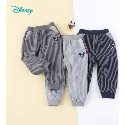 Disney Fashion Children Clothing Boys Pants Spring Autumn New Casual Kid Pants Cartoon Cotton Elastic Style Toddler Trousers