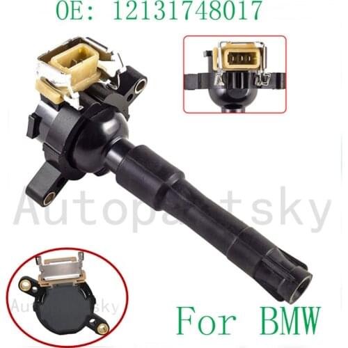 For BMW E31E36 E38 E39 E46 E52 E53 323 325 328 330 X5 Z3 Z8 Alpina for Land Rover Range 45 75 MG ZS ZT 12137599219 Ignition Coil