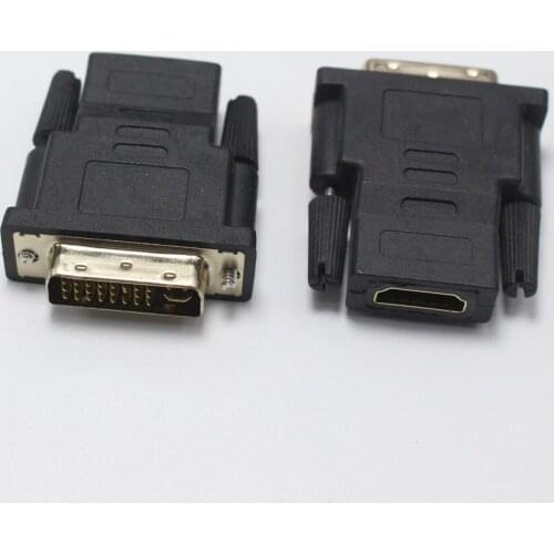 EClyxun 1pcs DVI 24+5 Male To HDMI Female Plug jack Bidirectional Transmission Adapter Connector For Video Card
