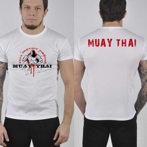 Cool Design Muay Thai MMA Combat Training T-Shirt. Summer Cotton Short Sleeve O-Neck Mens T Shirt New S-3XL