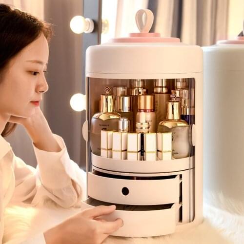 Creative Jewelry Cosmetic Storage Drawer Save Space Large Plastic Desktop Storage Box Makeup Organizer