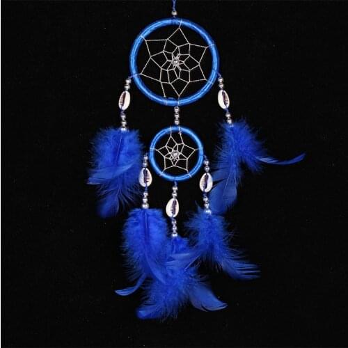 India Style Handmade Dream Catcher Circular Net With feather Hanging Decoration Decor Ornament Gift