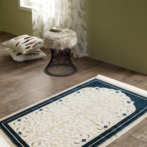 Nursafa Prayer Rug Dokuteks Şipingel Simple Panoma Silvery-Green