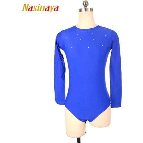 Nasinaya Figure Skating Leotard Jumpsuit For Girl Kids Women One Piece Customized Patinaje Ice Skating Costume Gymnastics 6