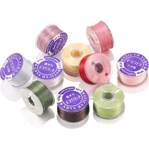 46m/Roll Color Seed Beads Cord Nonelastic String Beading Thread Fishing Bracelet for DIY Jewelry Making Accessories Supplies