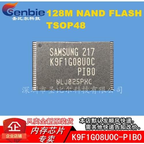 New10piece K9F1G08U0C-PIB0 K9F1G08UOC-PIBO TSOP48 Memory IC