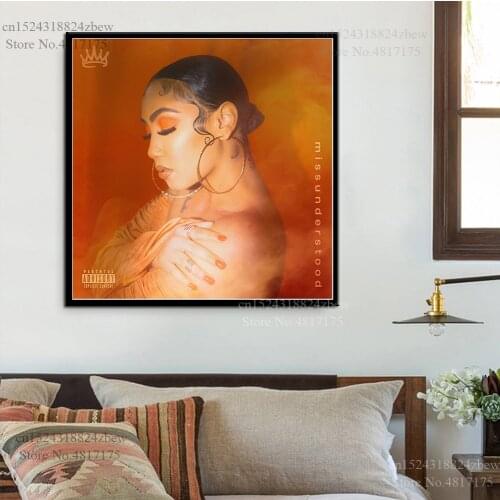 Queen Naija Poster Rapper Singer Music Album Missunderstood Canvas Painting Wall Art Posters and Prints Home Decor