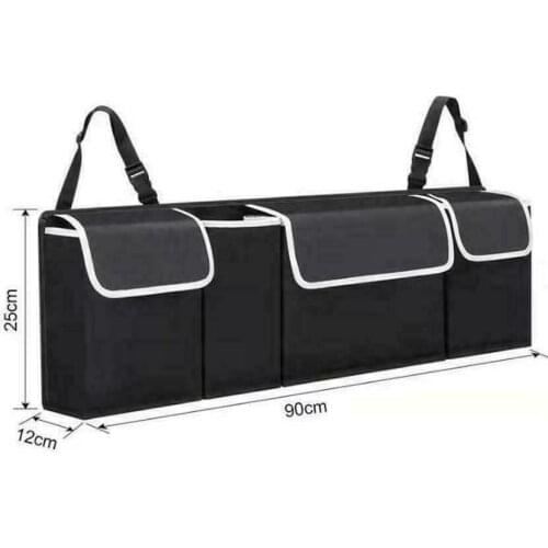 Adjustable Car Trunk Organizer Backseat Storage Bag High Capacity Multi-Use Oxford Car Seat Back Organizers Automobile Interior